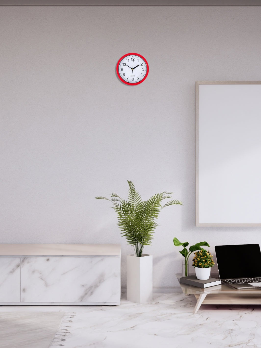 horloge de bureau vintage_Rouge (2)