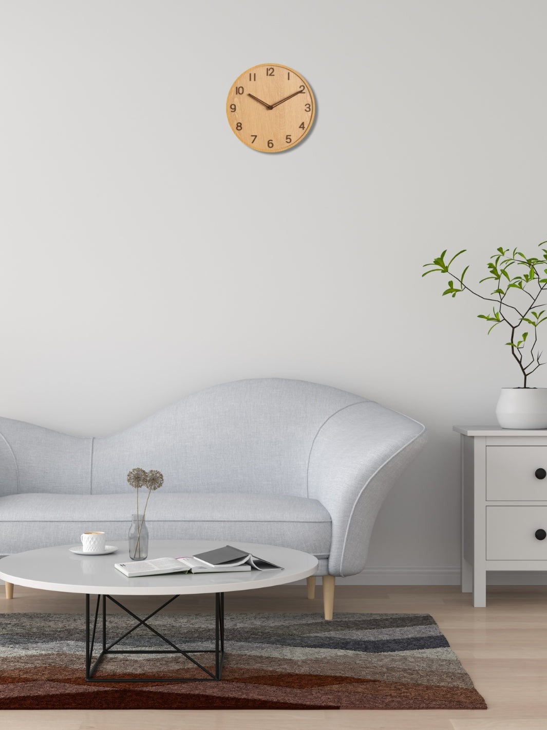 horloge murale bois scandinave_Bois Clair (3)