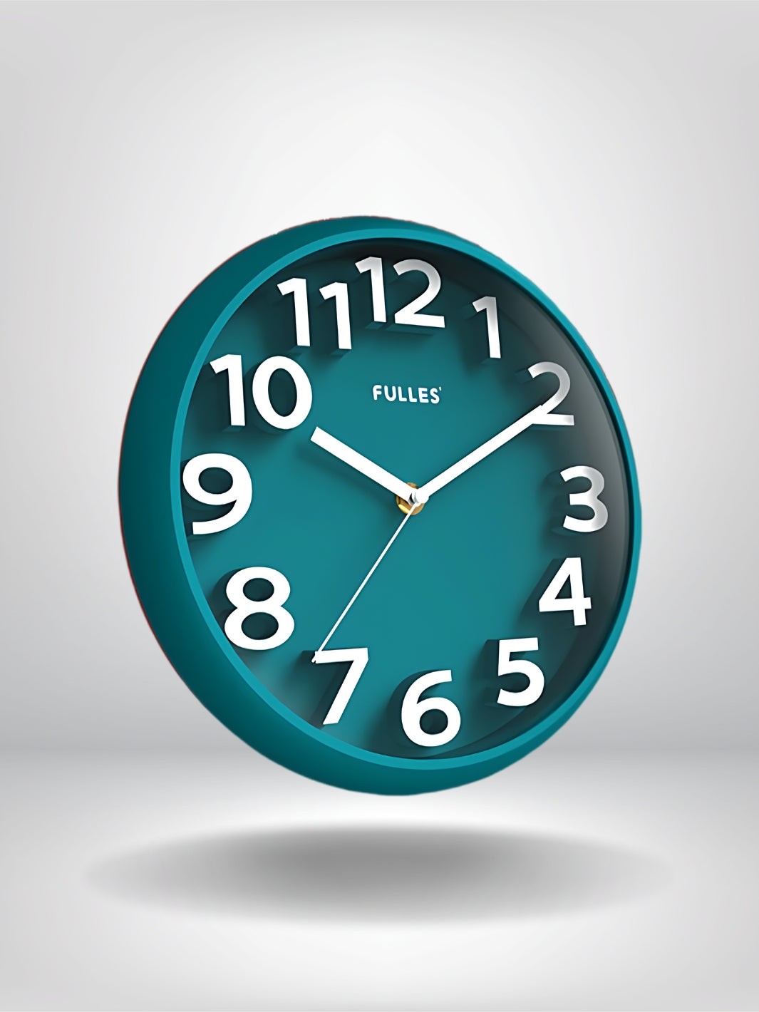 horloge murale design verte