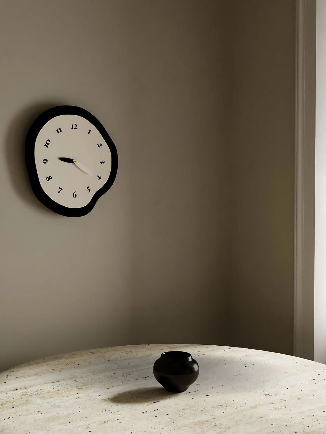 horloge murale originale design_Gris et Noir (4)