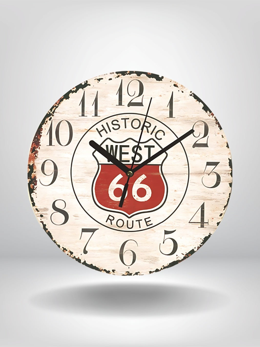 horloge murale vintage retro_Vintage Route (66)