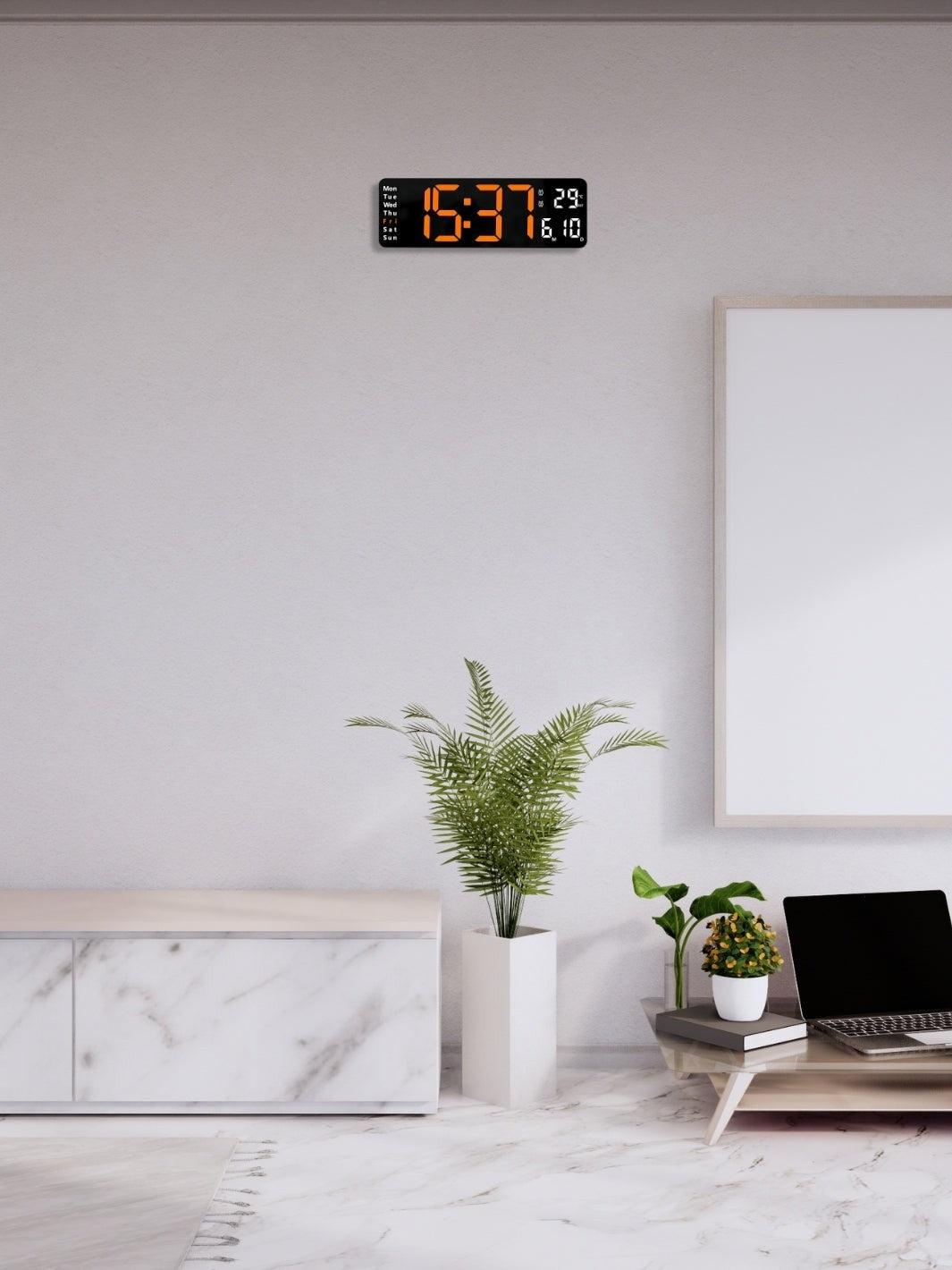 horloge numerique de bureau_Orange (2)