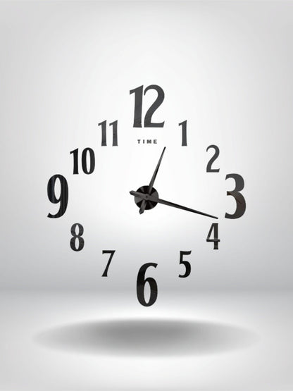 grande horloge murale deco_Noir