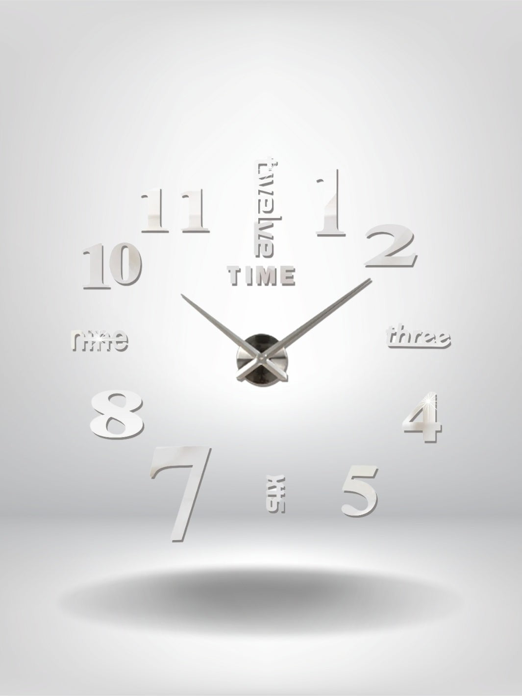 grande horloge murale originale_Argent