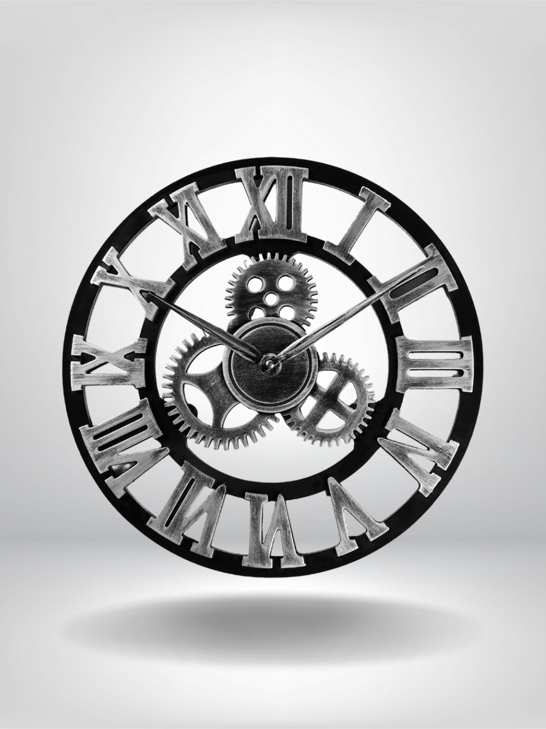 grande horloge murale vintage_Argent