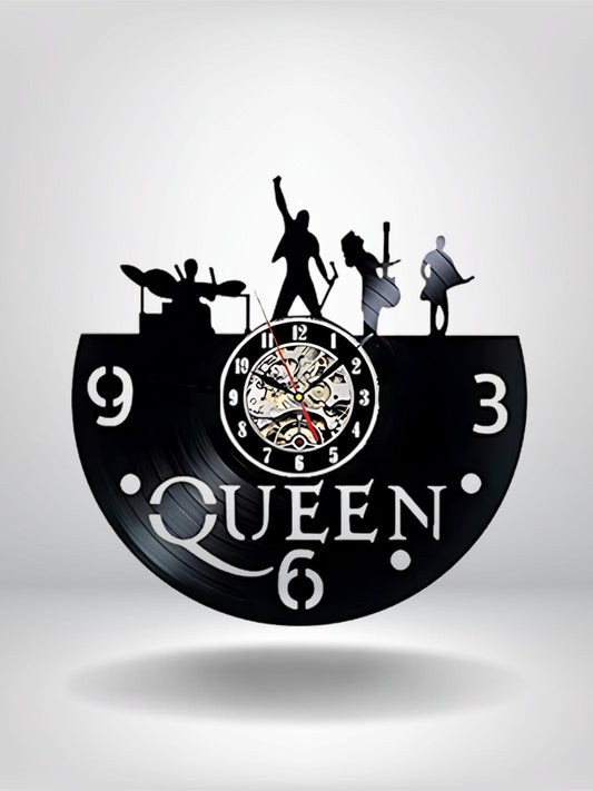 horloge en vinyle_Noir