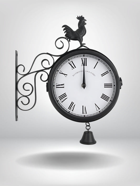 horloge exterieure vintage_Noir