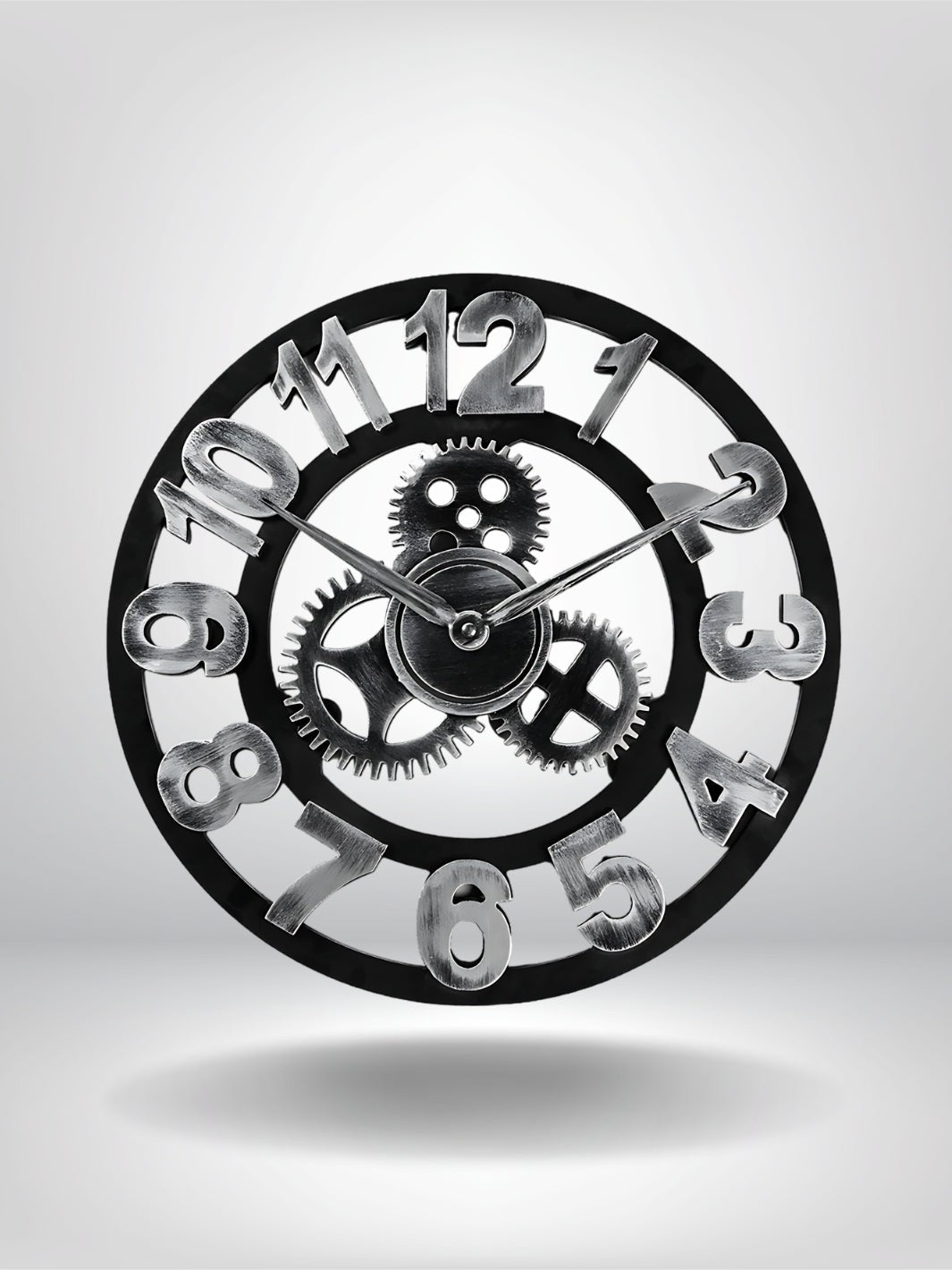 horloge industrielle vintage_Argent