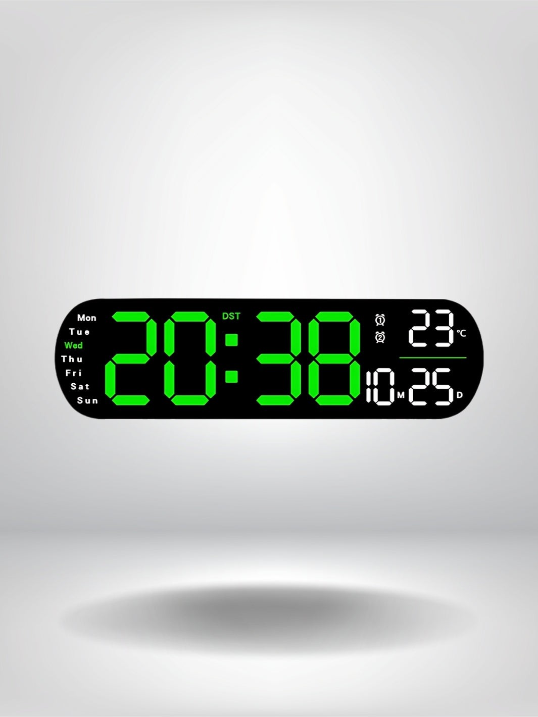 horloge led digitale_Vert