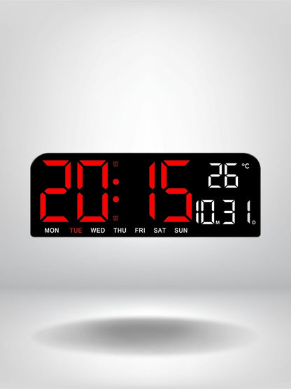 horloge murale affichage numerique_Rouge