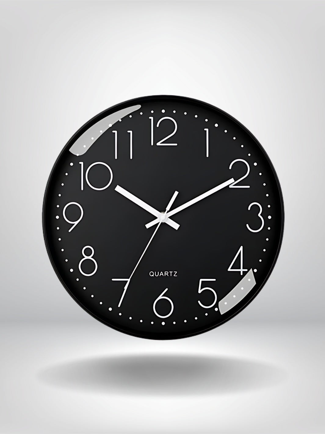 horloge murale contemporaine design_Noir