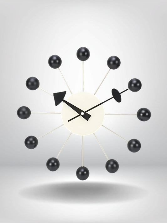horloge murale design decoration_Noir