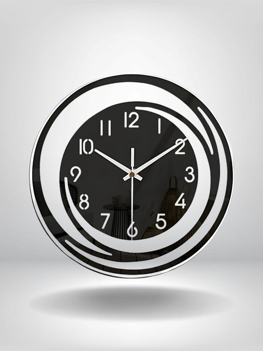 horloge murale design moderne_Noir