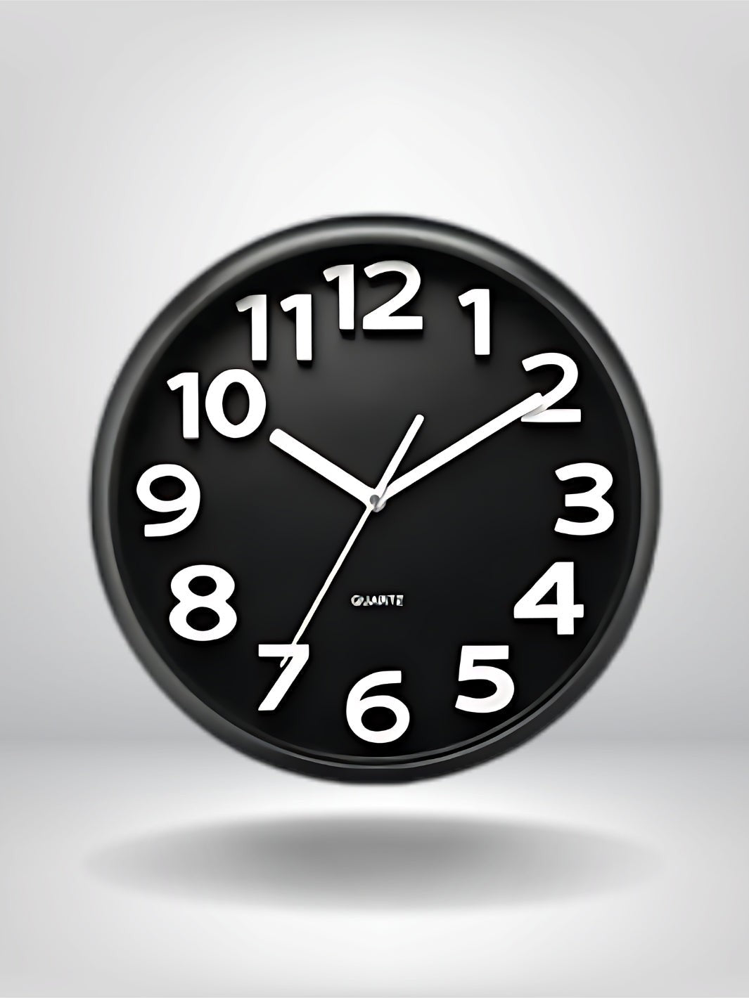 horloge murale design noire_Noir