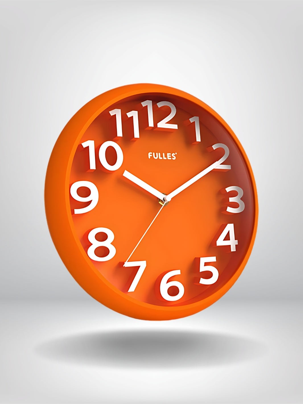 horloge murale design orange_Orange