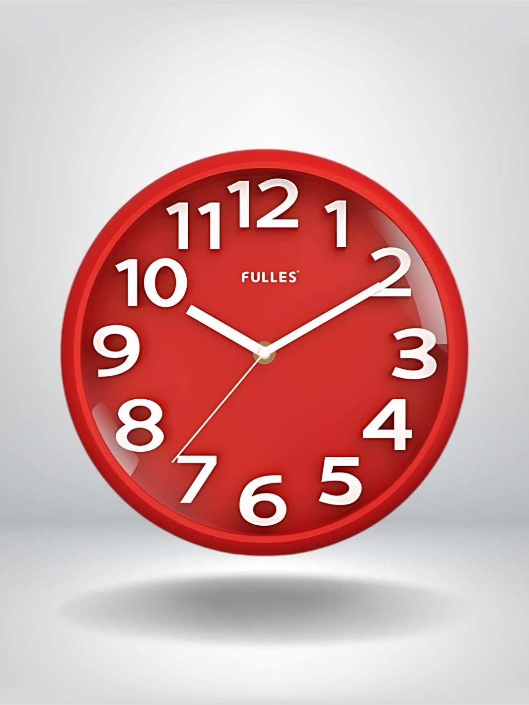 horloge murale design rouge_Rouge