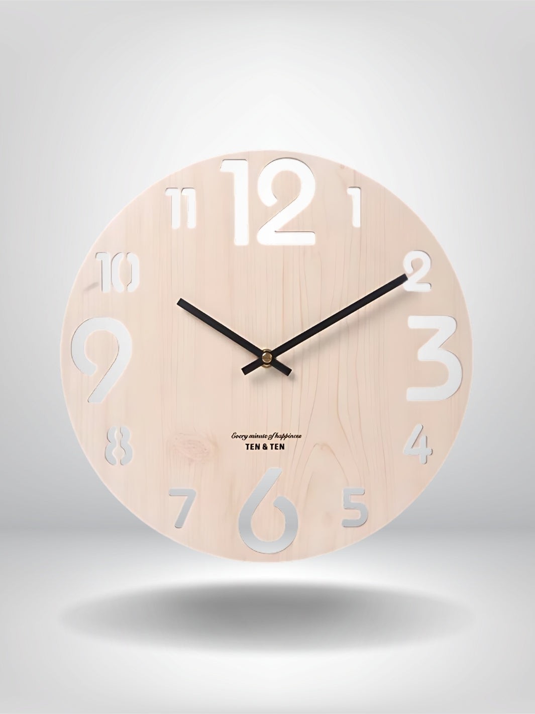 horloge murale design scandinave_Bois Blanc