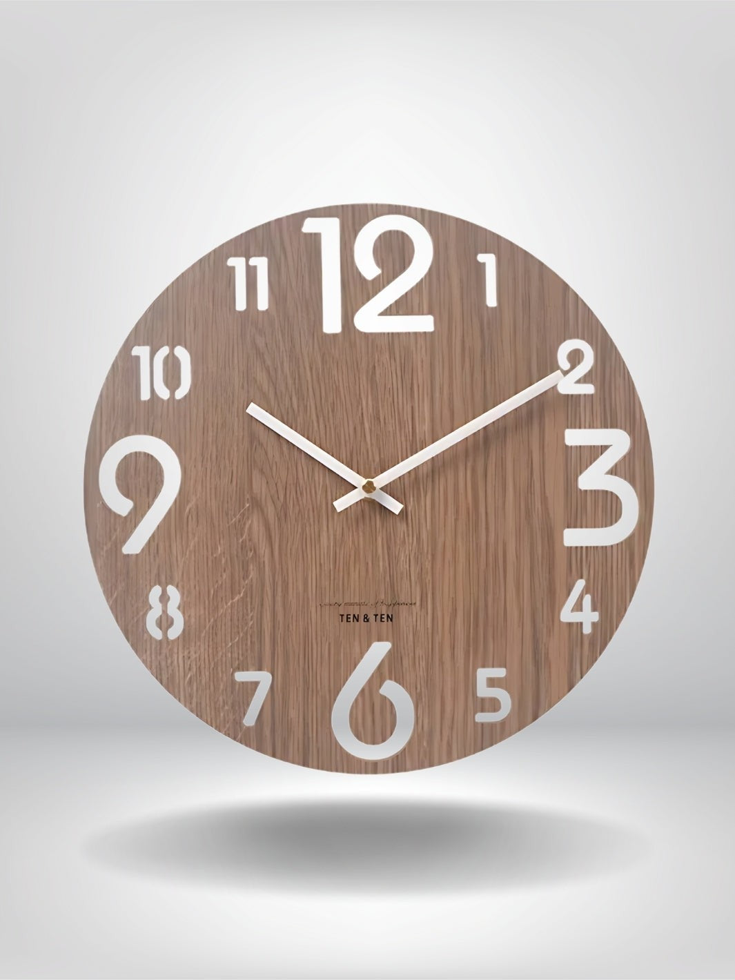 horloge murale design scandinave_Bois Fonce