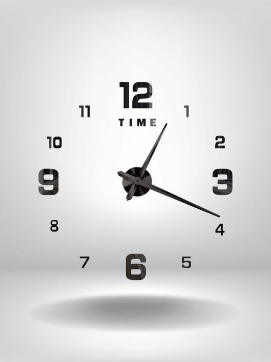 horloge murale grand format_Noir