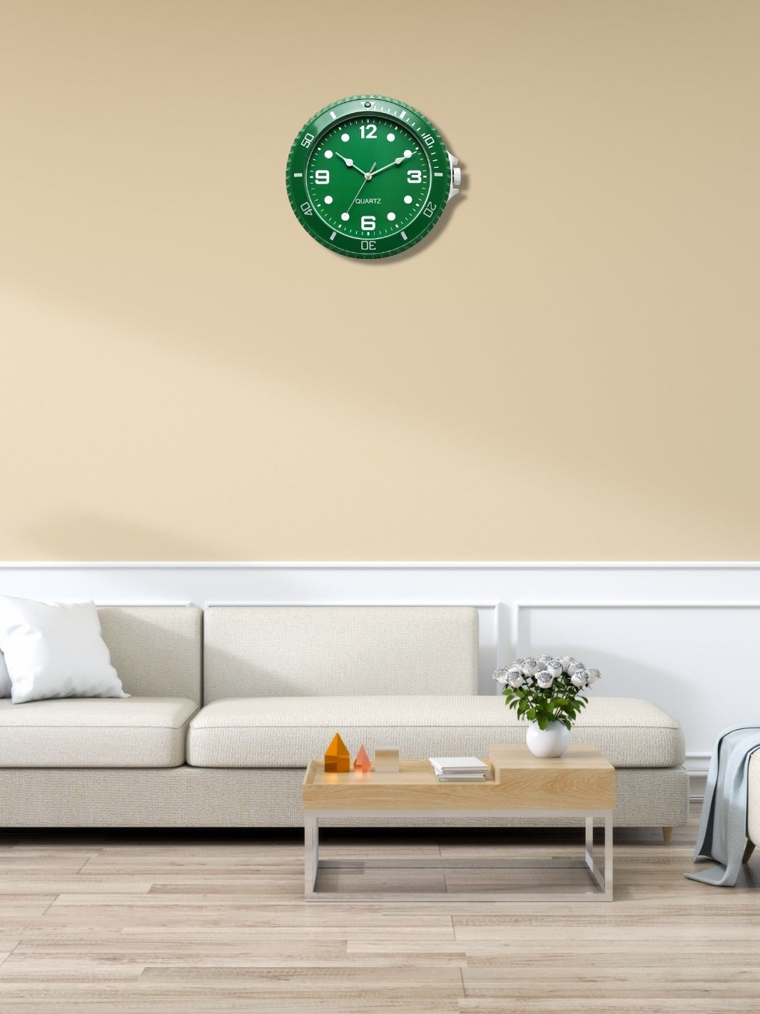 horloge murale montre_Vert (3)