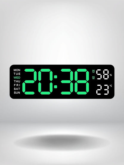 horloge murale numerique led_Vert Clair