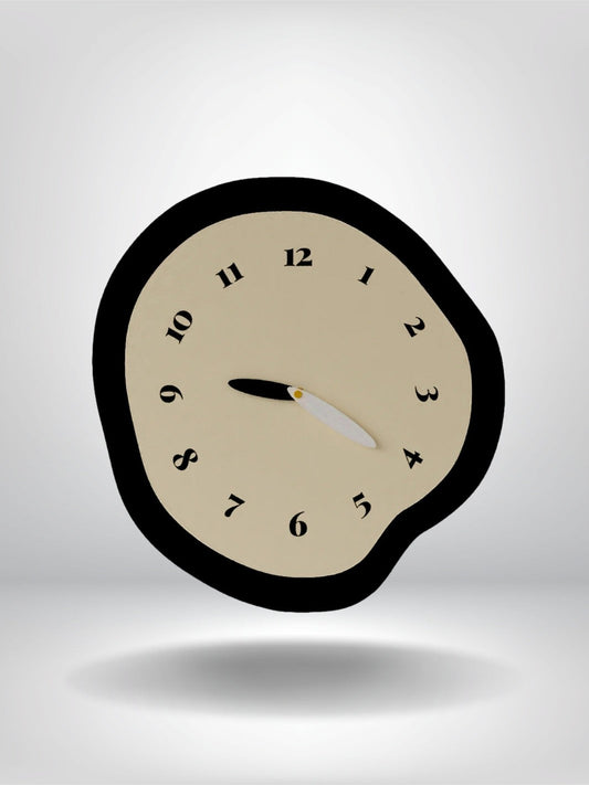 horloge murale originale design_Gris et Noir