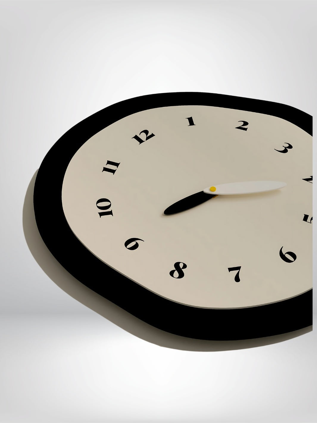 horloge murale originale design_Gris et Noir (3)