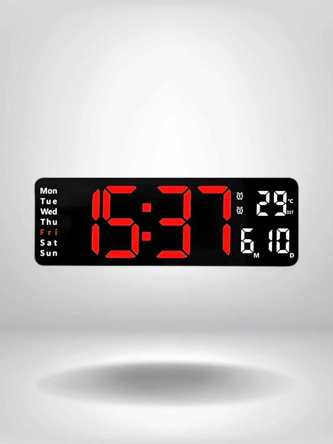 horloge numerique de bureau_Rouge