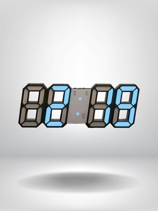 horloge numerique design_Bleu Clair