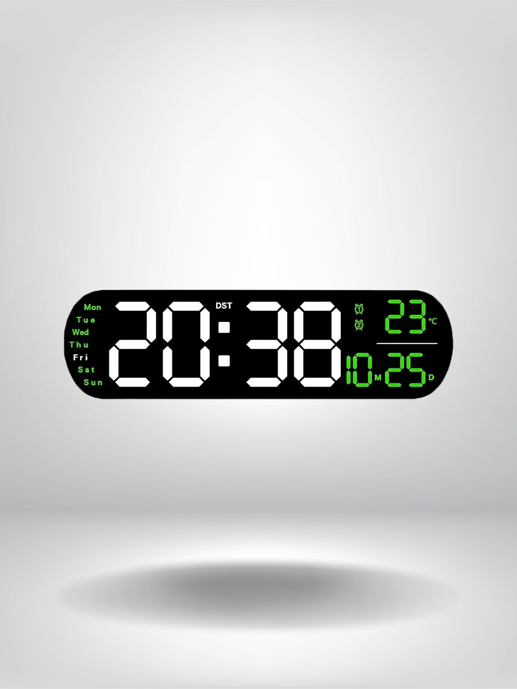 horloge numerique moderne_Vert