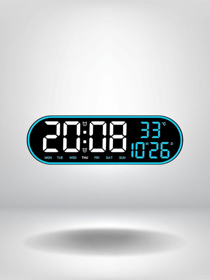 horloge numerique murale design_Bleu Clair