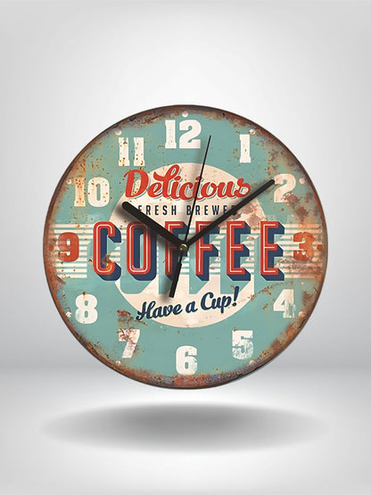 horloge publicitaire vintage_Vintage Coffee