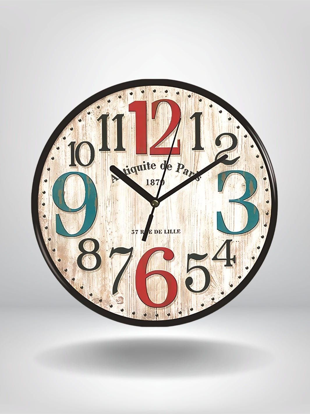 horloge vintage bois_Vintage Boutique