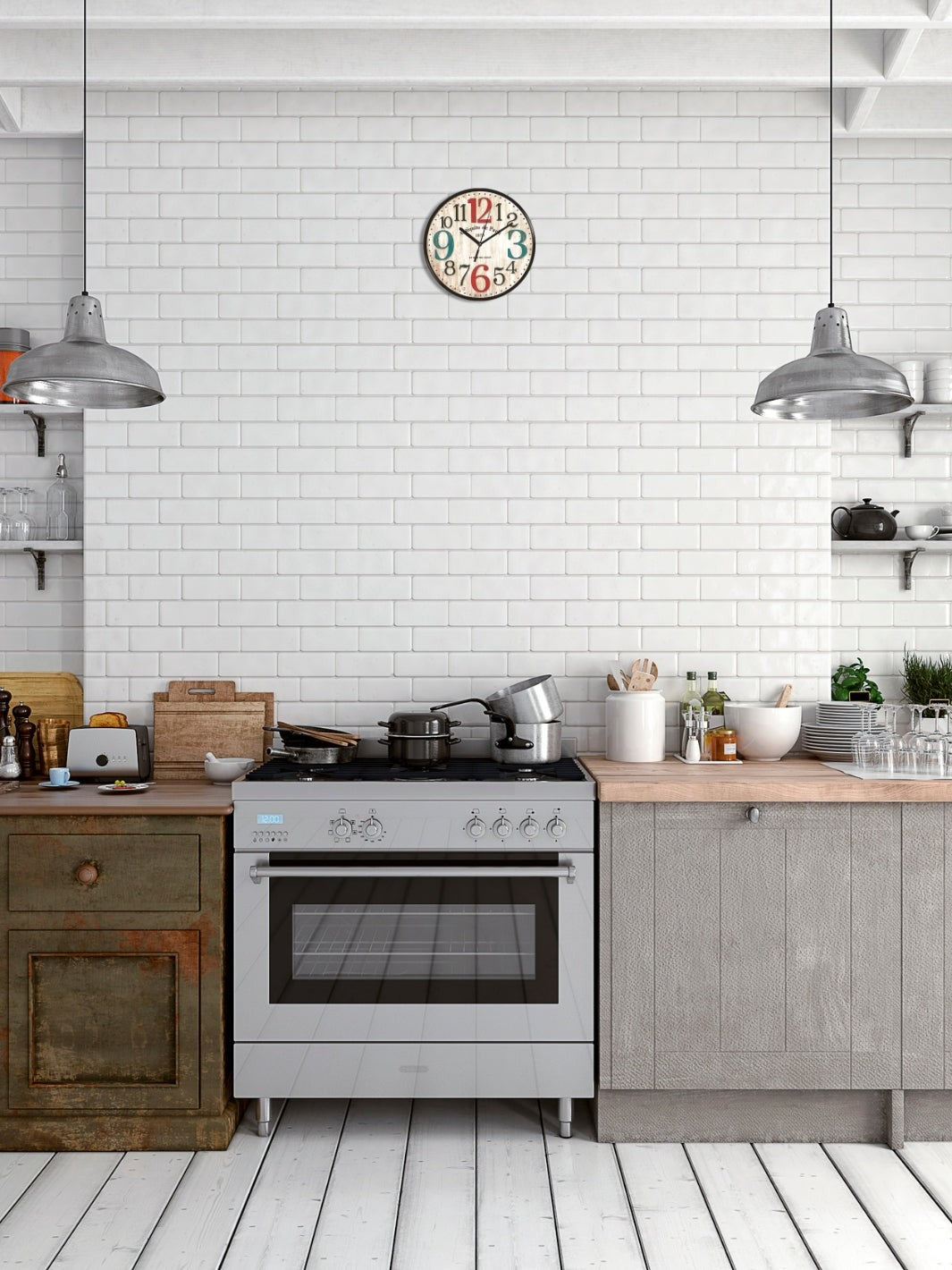 horloge vintage bois_Vintage Boutique (2)