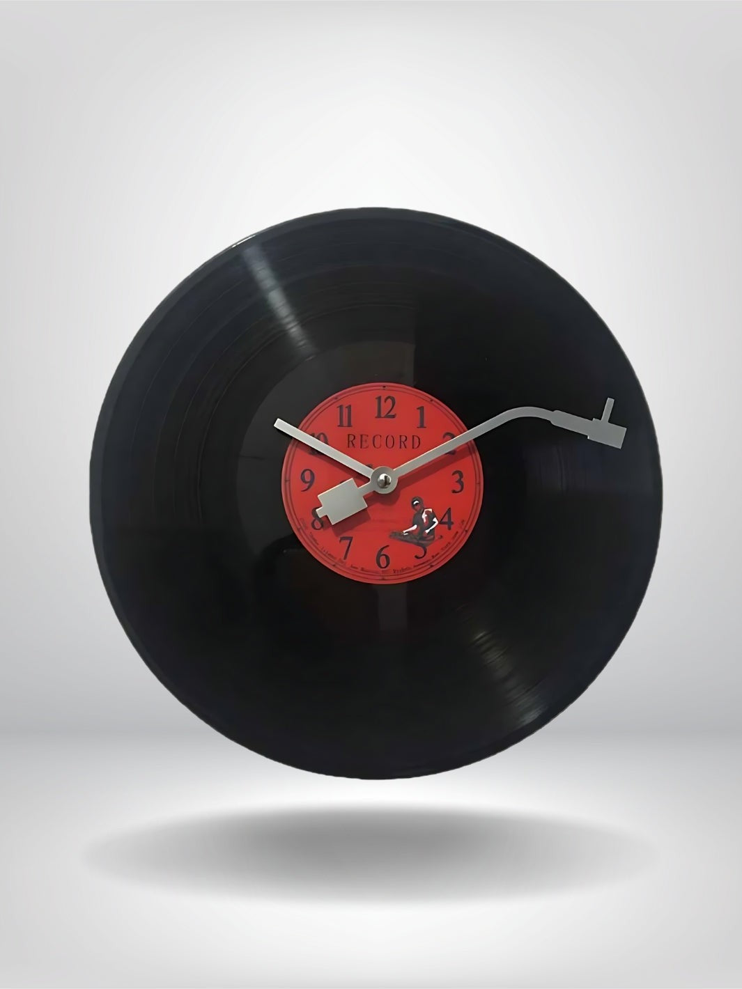 horloge vinyle_Noir