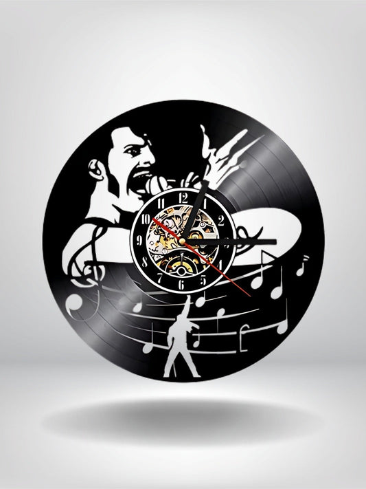 horloge vinyle queen_Noir